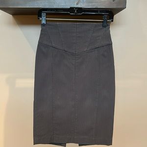 Express Design Studio:Pinstripe Pencil Skirt 0 w/ribbon detail.15% off 2+ bundle